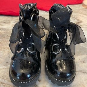 Toddler patent leather boots